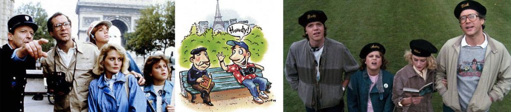 American tourists in Europe